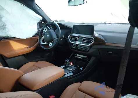 2022 BMW X3 xDrive30I from USA, damaged, VIN WBX57DP00NN176722